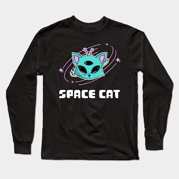 Space cat Long Sleeve T-Shirt by Purrfect Shop